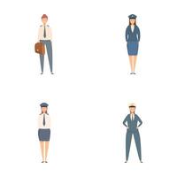 verschillend professioneel Dames verzameling illustratie vector