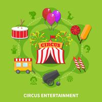 circus entertainment concept vector