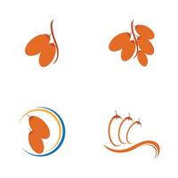datums fruit logo ontwerp vector