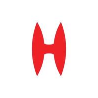 letter h eenvoudige geometrische logo vector
