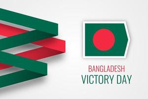 ontwerp van de viering van de overwinningsdag in Bangladesh vector