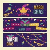 mardi gras banner collectie vector