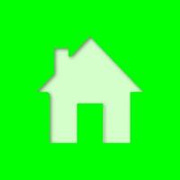 startpagina papier uitgesneden pictogram. huis, woningbouw. vector silhouet geïsoleerde illustratie