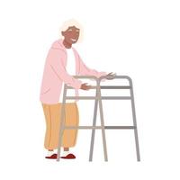 oudere vrouw illustratie vector