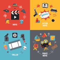 Film Ontwerp Concept vector