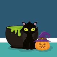 trick or treat happy halloween party vector