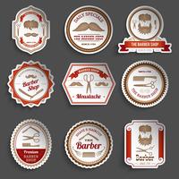 kapper winkel stickers vector