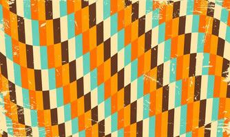 getextureerde abstract wijnoogst retro golvend meetkundig vorm lijn Jaren 60 jaren 70 80s esthetisch achtergrond patroon vector