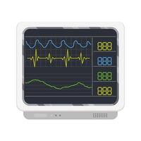 mooi elektrocardiogramapparaat vector