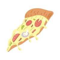 geweldige pizzapunt vector