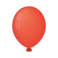 rode verjaardagsballon vector