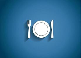 eten en drinken glanzende pictogram vectorillustratie vector