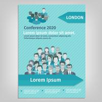 Brochure Conferentie Illustratie vector