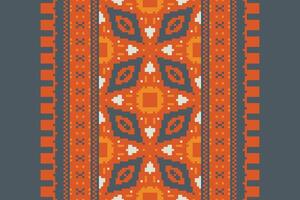 kurti patroon naadloos Australisch aboriginal patroon motief borduurwerk, pixel ikat borduurwerk ontwerp voor afdrukken eindeloos arabesk kleding dupatta sjaal bandana afdrukken zijde Kurta mannen vector