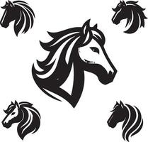 paard hoofd illustratie vector