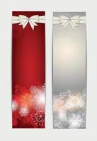 kerst sneeuwvlokken website banner en kaart achtergrond vector i