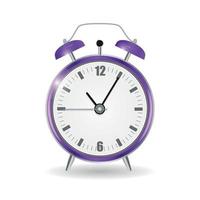realistische klok alarm horloge vectorillustratie vector