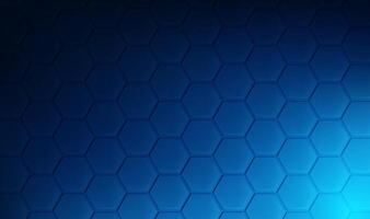 een blauw achtergrond met een patroon van de zeshoekig tegels. vector