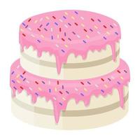 confetti taart concepten vector