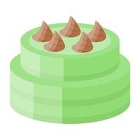 pistache cake concepten vector