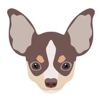 trendy chihuahua-concepten vector