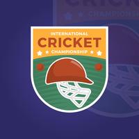Flat National Cricket Championship vector