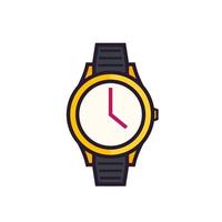 horloge icoon op wit vector