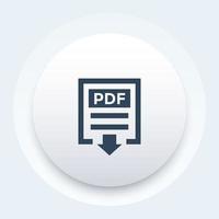 pdf-downloadpictogram vector