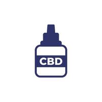 CBD geneeskunde pictogram op wit vector