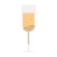 champagne glas drankje vector