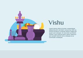 Vishu vectorillustratie vector