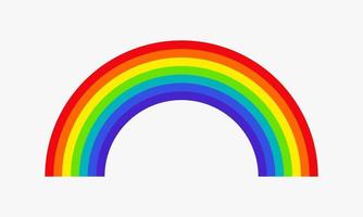 regenboog gebogen grafisch ontwerp vectorillustratie. vector