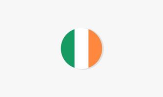 Ierland cirkel vlag grafisch ontwerp vector. vector