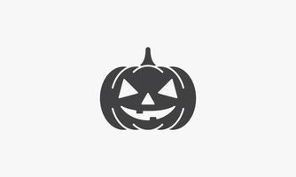 halloween pompoen pictogram. geïsoleerd op een witte achtergrond. vector