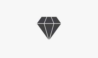 diamant icoon. vectorillustratie. geïsoleerd op een witte achtergrond. vector