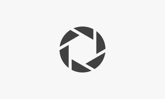 lens pictogram logo concept geïsoleerd op een witte achtergrond. vector