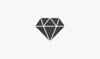 diamant vectorillustratie op witte achtergrond. creatief icoon. vector