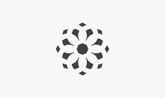 mandala bloem vectorillustratie op witte achtergrond. creatief icoon. vector