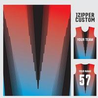 jersey print t-shirt vector patroon voor voetbal, basketbal, volleybal, enz