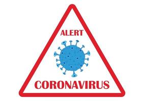 alert coronavirus. 2019-ncov coronavirus bacteriën. covid-19 vector