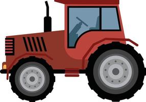 clipart landbouw machine trekker. vectorillustratie van tractor vector