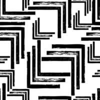 abstract meetkundig naadloos patroon met getextureerde lijnen. herhaling geometrie borstel beroertes textuur. Super goed voor textiel, kleding stof, behang, inpakken, plakboek en verpakking vector