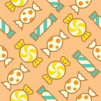 Sweets candy filled outline seamless pattern suitable vector