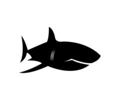 silhouet van vis, roofdier, haaien vector design