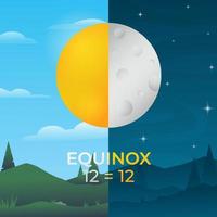 equinox dag concept vector
