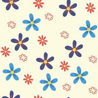 naadloos bloem patroon ontwerp . bloemen afdrukken voor kleding stof. vector