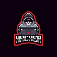 hacker esport-logo vector