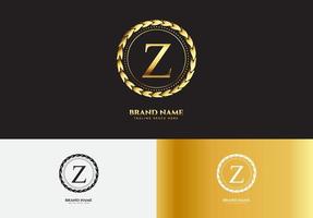 letter z gouden luxe logo concept vector