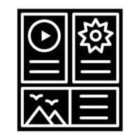 storyboard glyph-pictogram vector