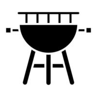 BBQ-grill glyph-pictogram vector